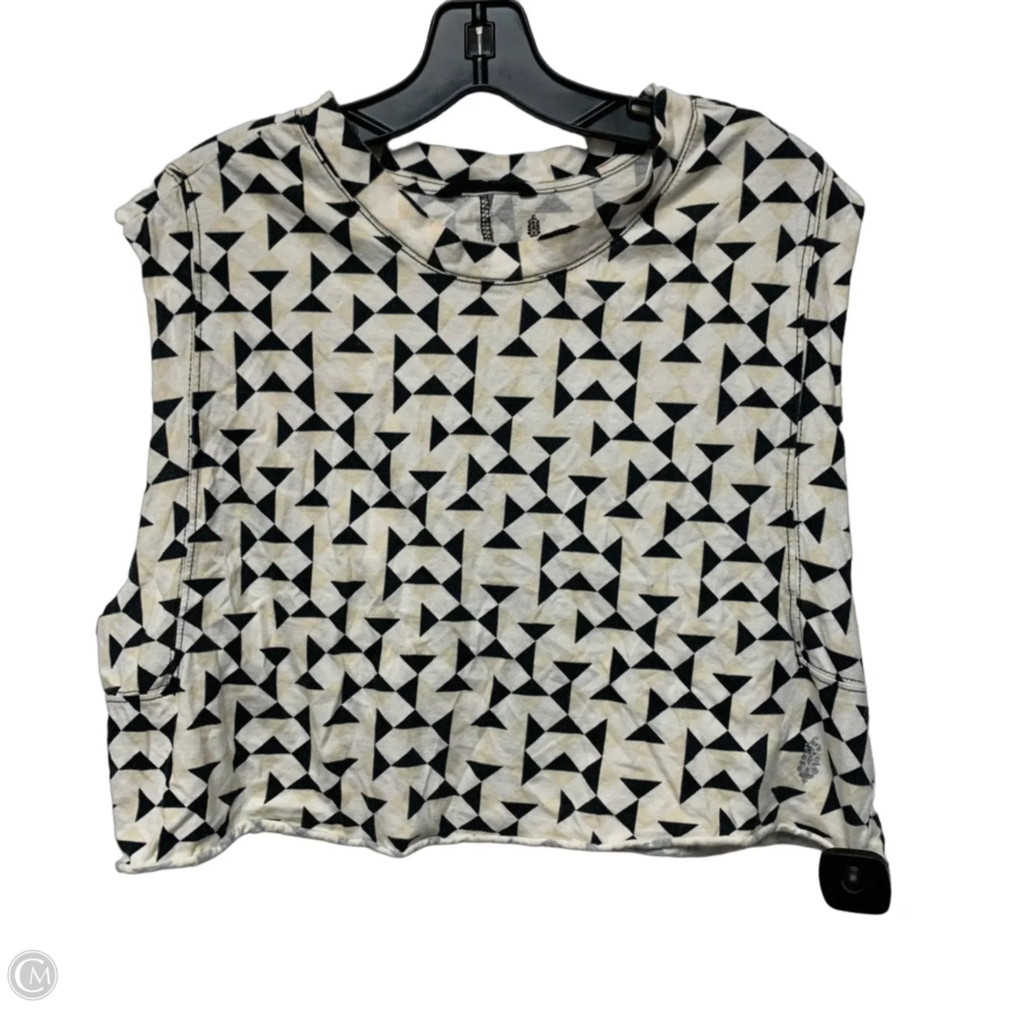 Top Sleeveless By Free People In Black & Cream, Size: Xs