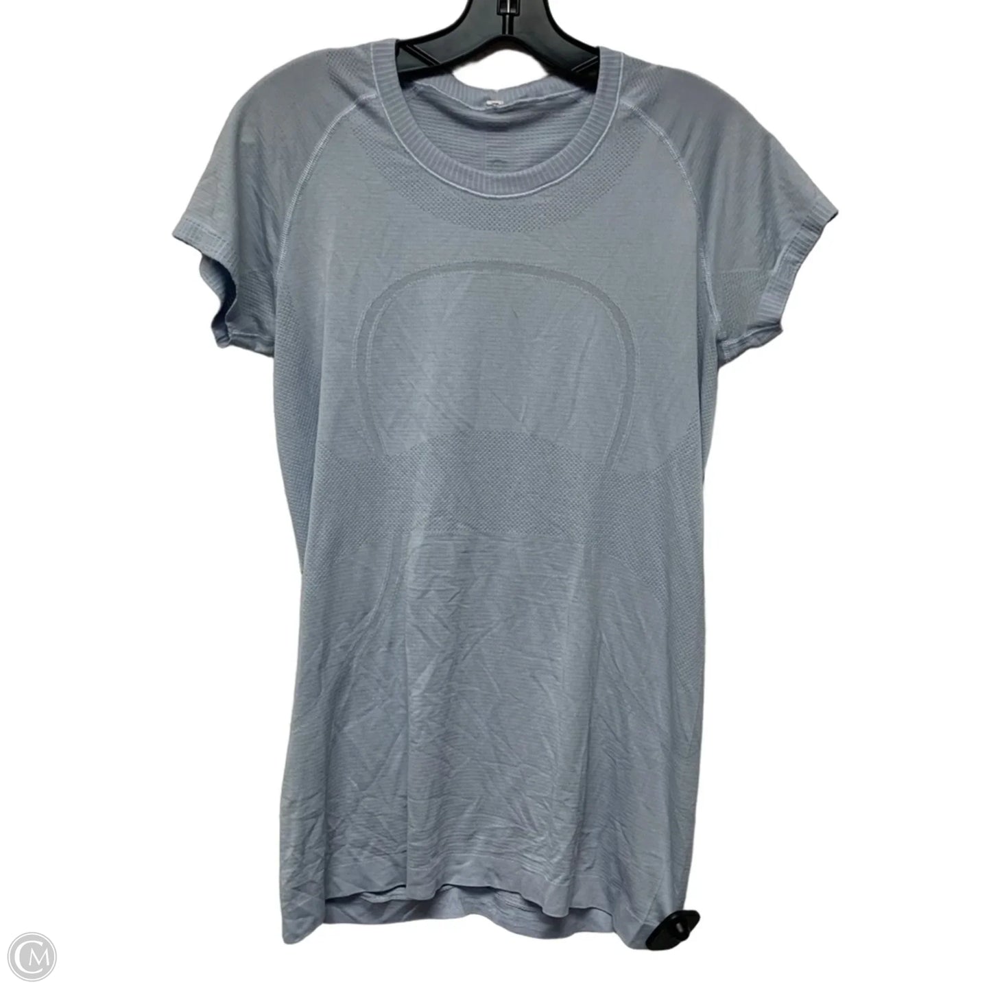 Athletic Top Short Sleeve By Lululemon In Blue, Size: M
