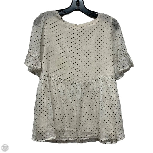 Blouse Short Sleeve By Hayden La In White, Size: S