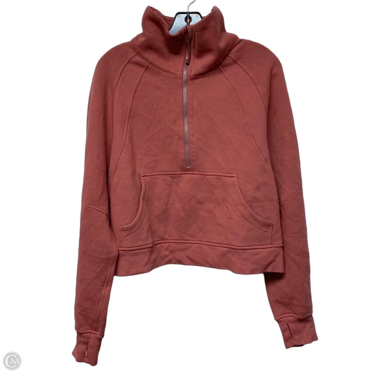 Athletic Sweatshirt Collar By Lululemon In Pink, Size: M