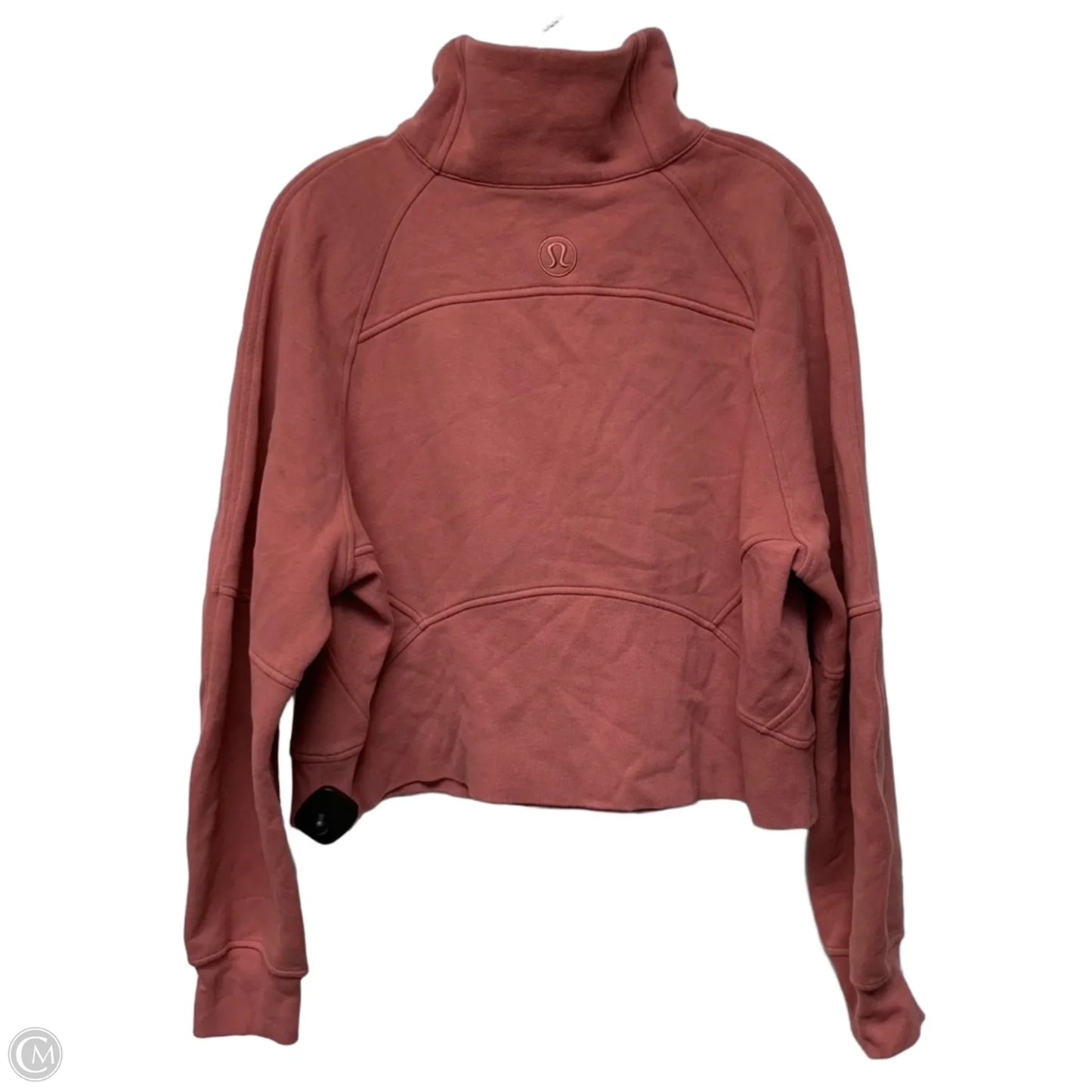 Athletic Sweatshirt Collar By Lululemon In Pink, Size: M