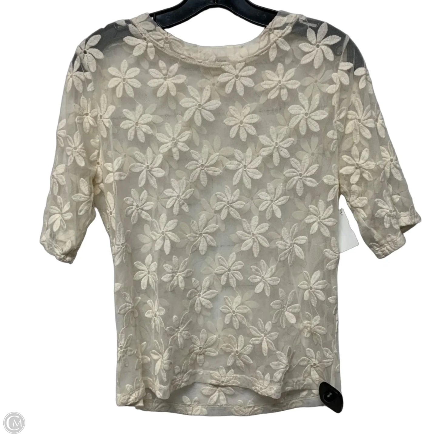 Top Short Sleeve By Porridge In Cream, Size: L