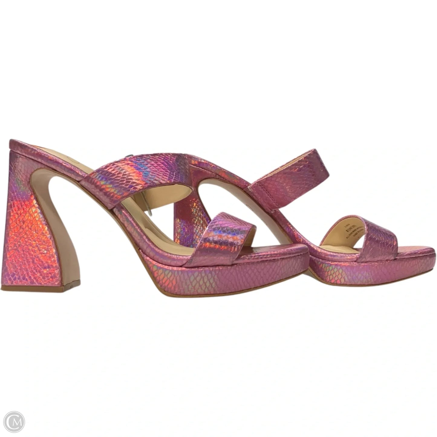 Sandals Heels Block By Jessica Simpson In Pink, Size: 8.5
