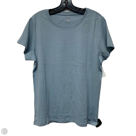 Top Short Sleeve Basic By Dkny In Blue, Size: Xl