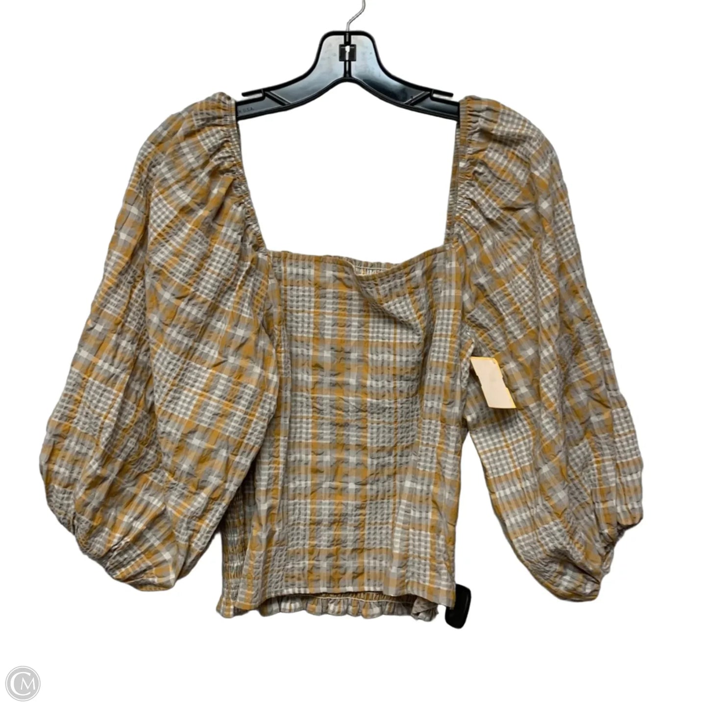 Top 3/4 Sleeve By Maeve In Yellow, Size: M