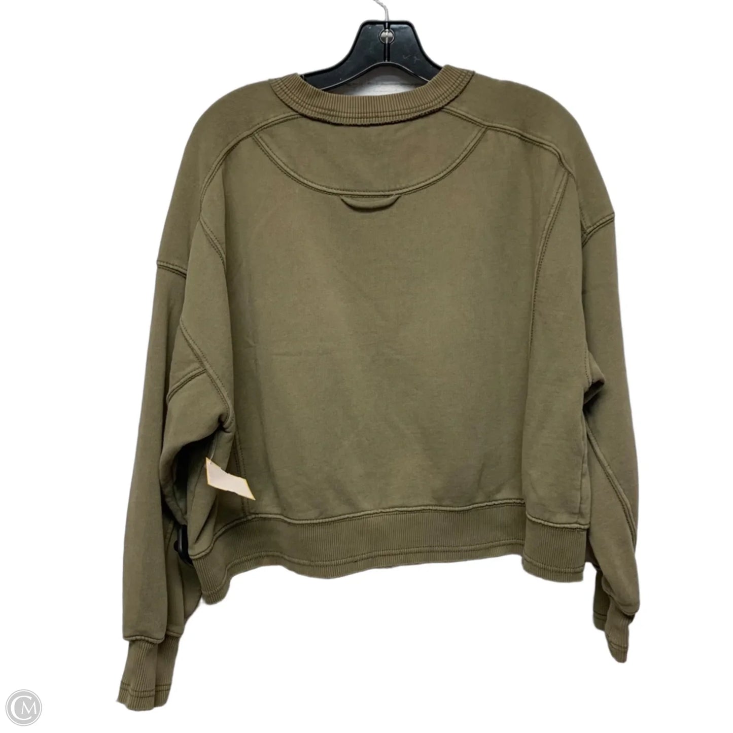 Sweatshirt Crewneck By Free People In Green, Size: Xs