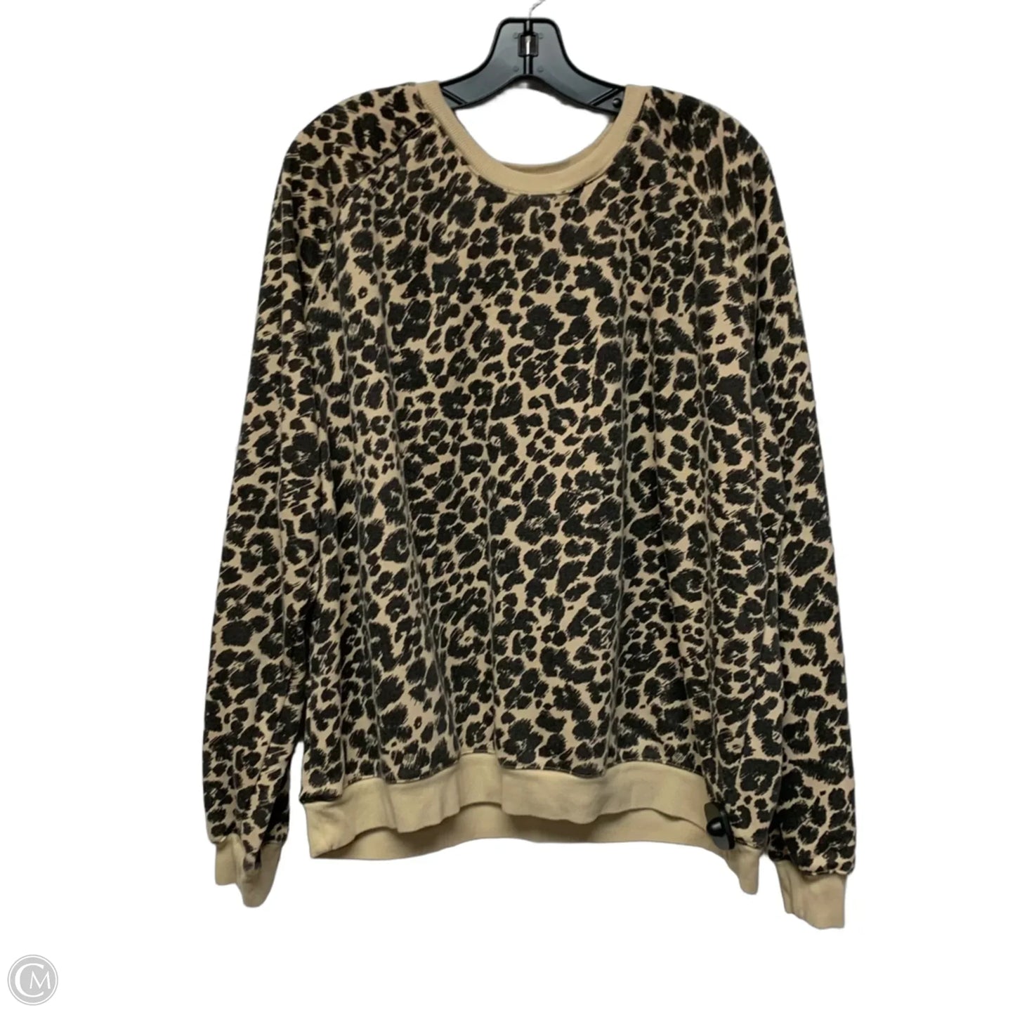 Sweatshirt Crewneck By Maeve In Animal Print, Size: Xl