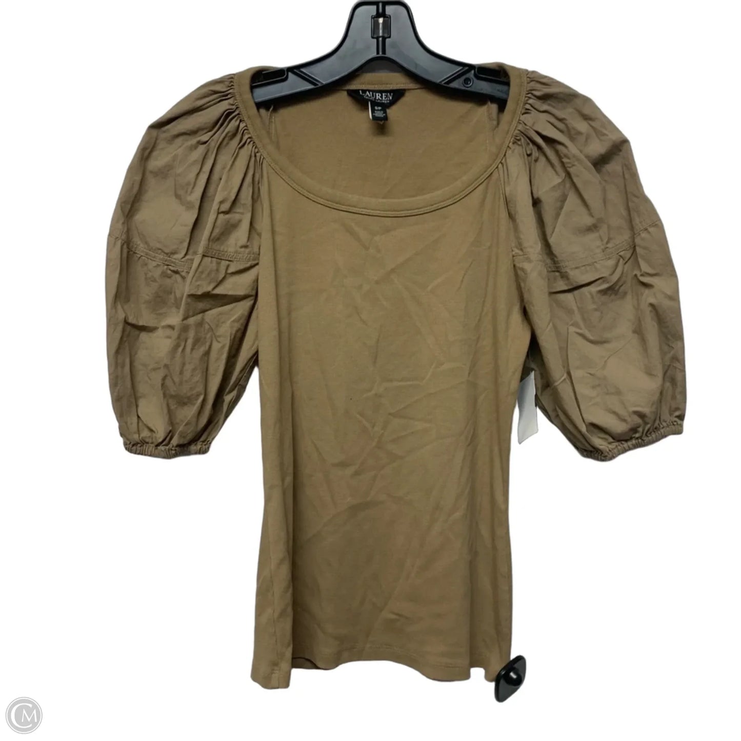 Top Short Sleeve By Lauren By Ralph Lauren In Green, Size: S