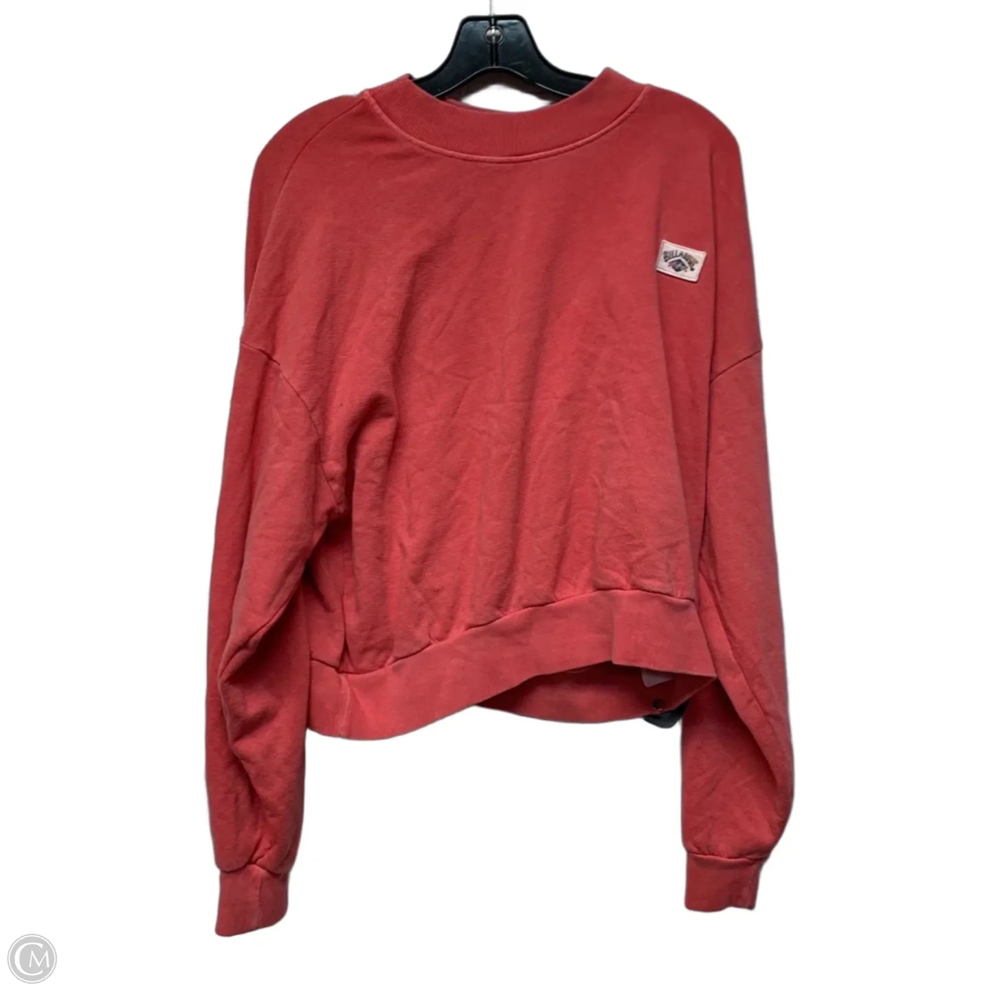 Sweatshirt Crewneck By Billabong In Pink, Size: L