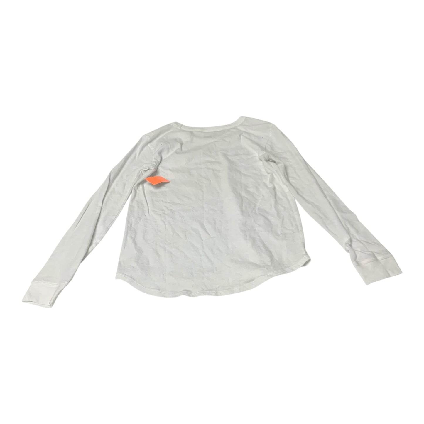 Top Long Sleeve By Pink In White, Size: S