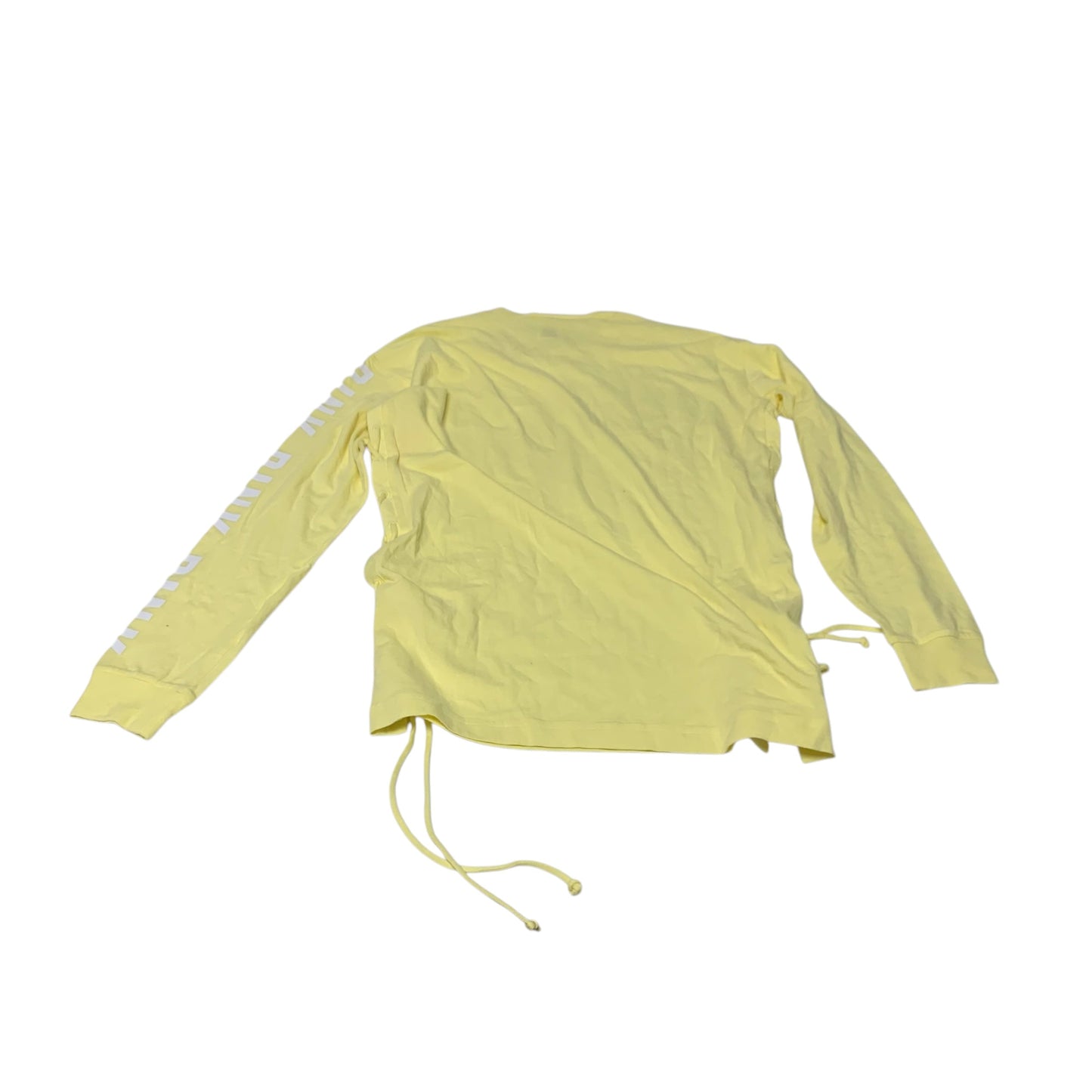 Top Long Sleeve By Pink In Yellow, Size: Xs