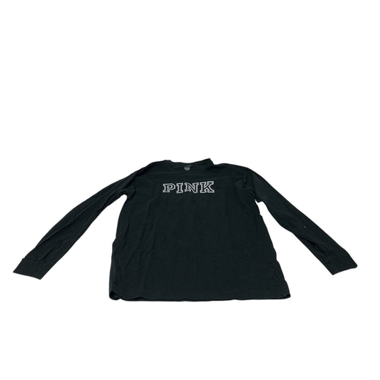 Top Long Sleeve By Pink In Black, Size: S