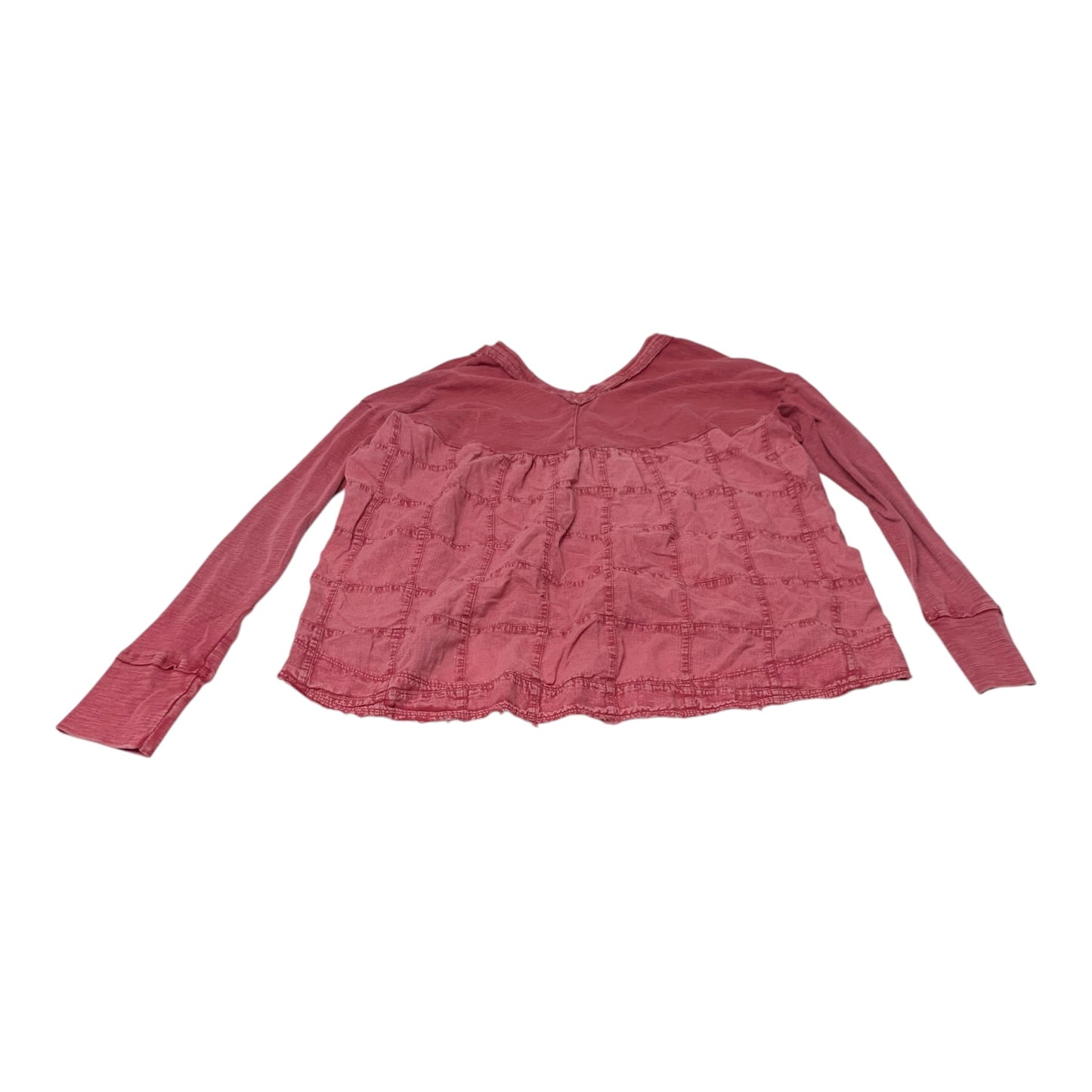 Top Long Sleeve By Pilcro In Pink, Size: L