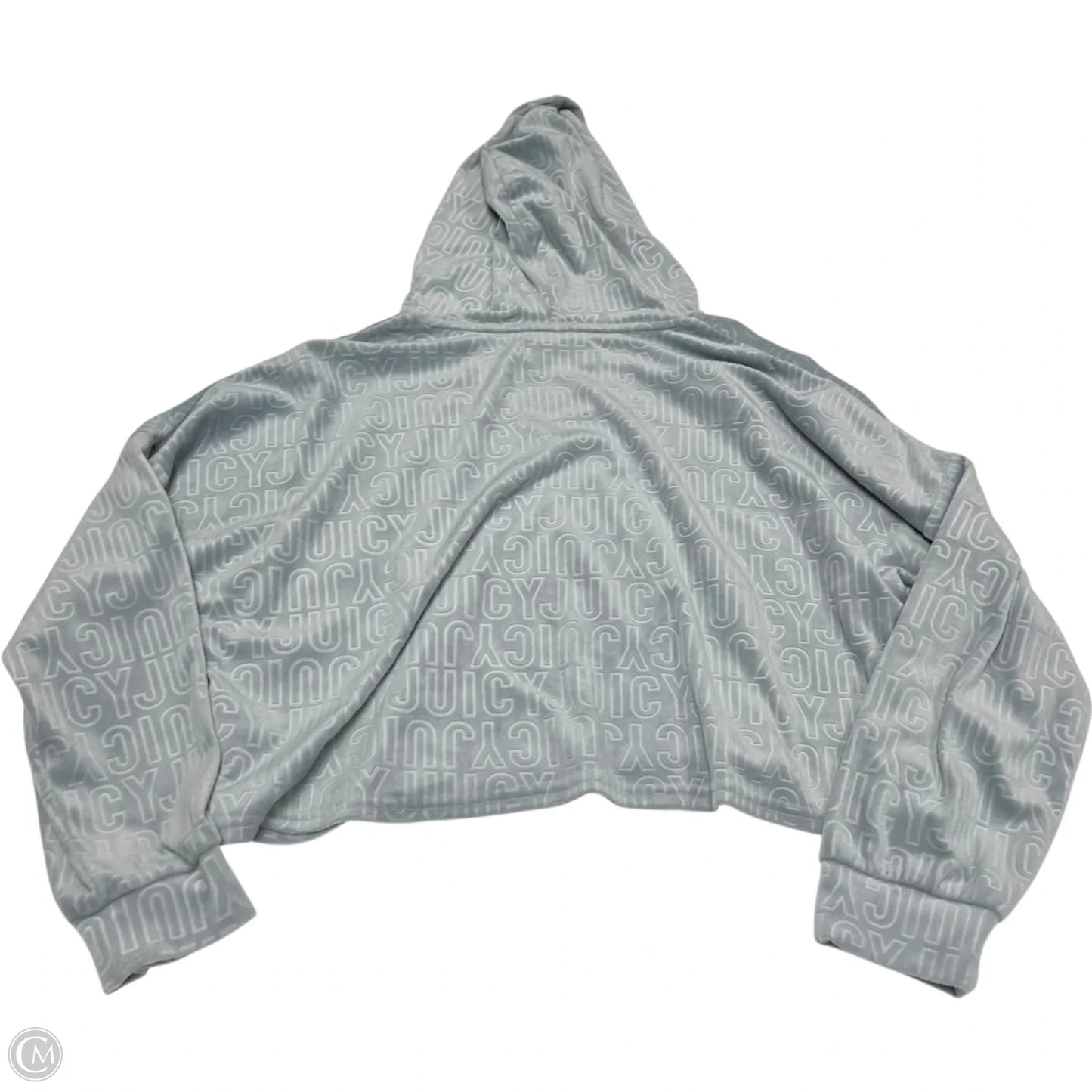 Sweatshirt Hoodie By Juicy Couture In Blue, Size: L