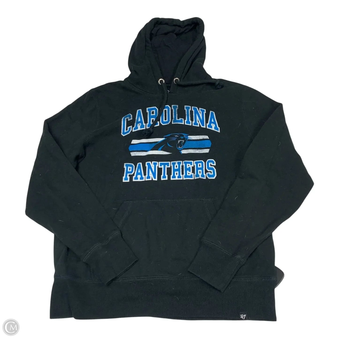 Athletic Sweatshirt Hoodie By Clothes Mentor In Black & Blue, Size: L