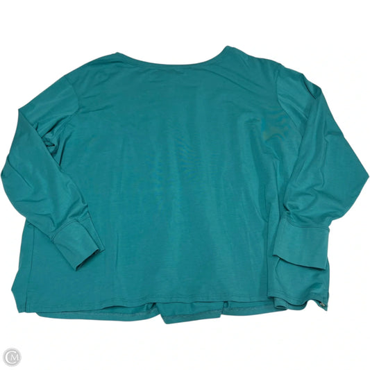 Athletic Top Long Sleeve Crewneck By L.l. Bean In Blue, Size: 1x