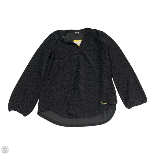 Top Long Sleeve By Anne Klein In Black, Size: M