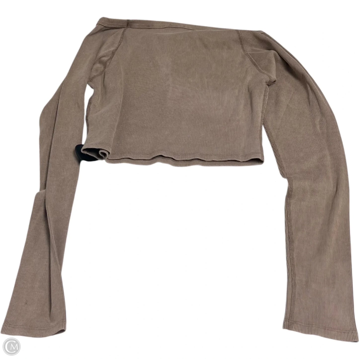 Top Long Sleeve Basic By Free People In Tan, Size: L