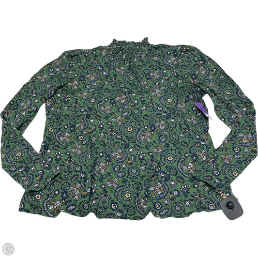 Top Long Sleeve By Boden In Green, Size: M