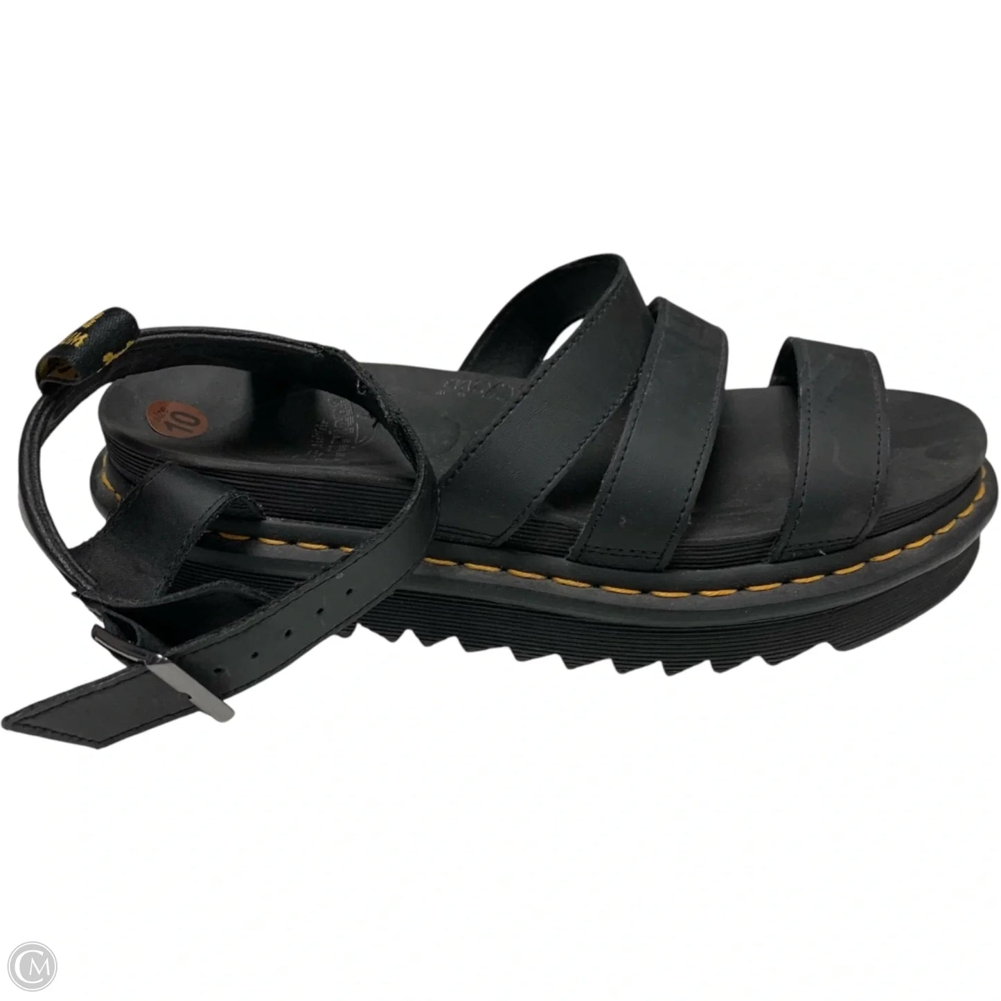 Sandals Heels Platform By Dr Martens In Black, Size: 10