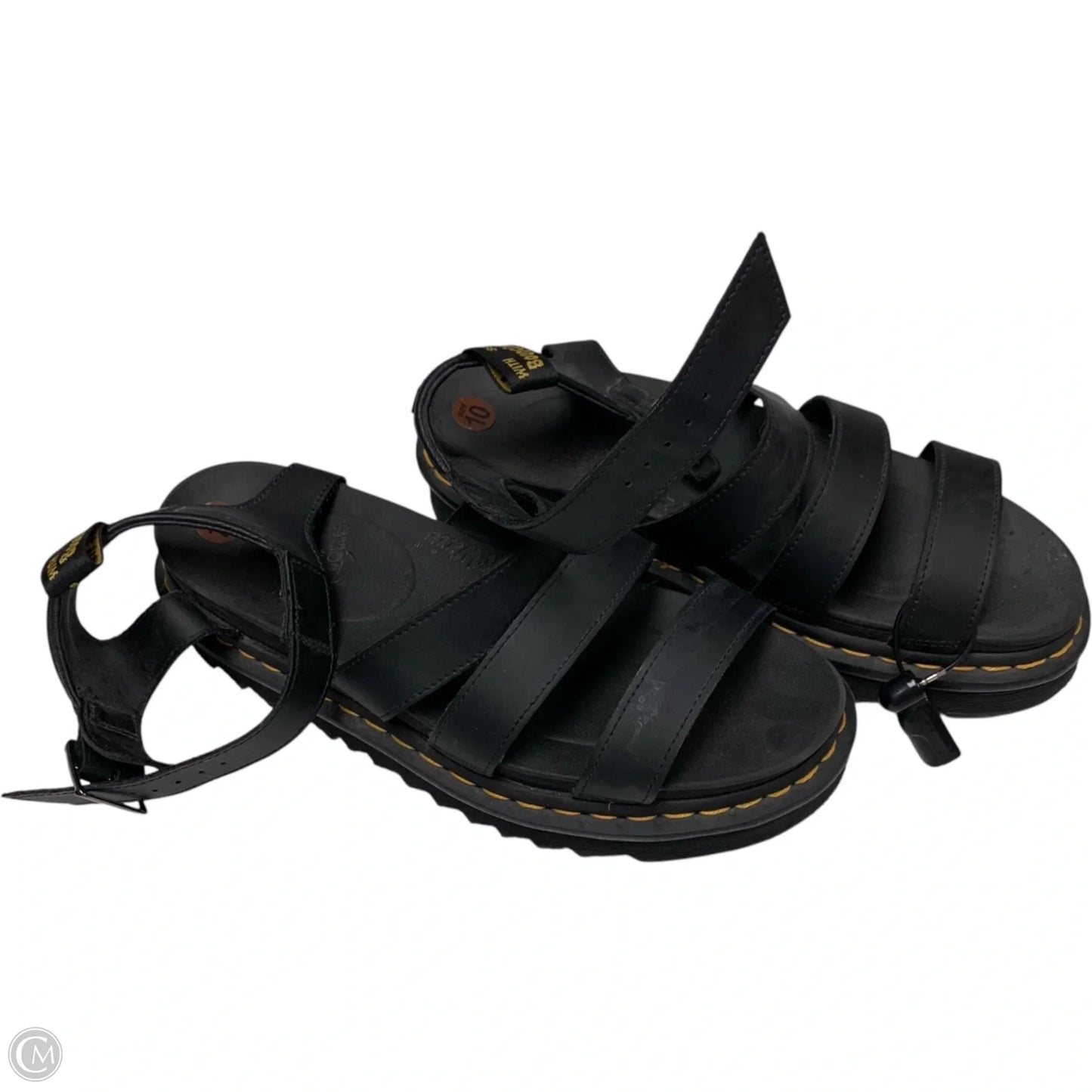 Sandals Heels Platform By Dr Martens In Black, Size: 10