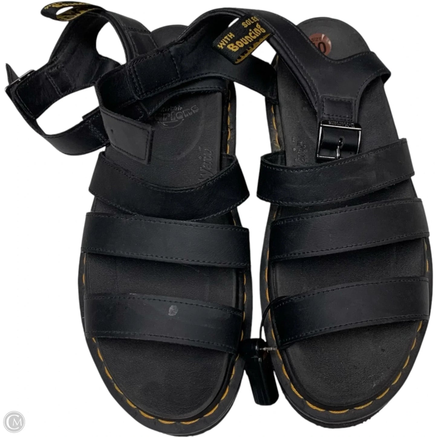 Sandals Heels Platform By Dr Martens In Black, Size: 10