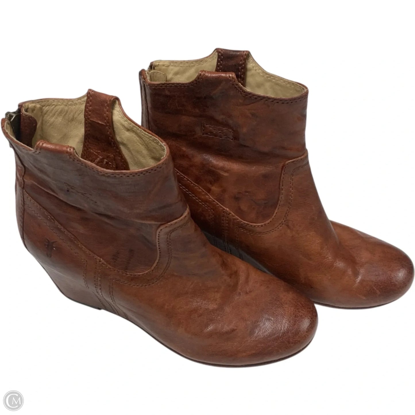 Boots Designer By Frye In Brown, Size: 7.5