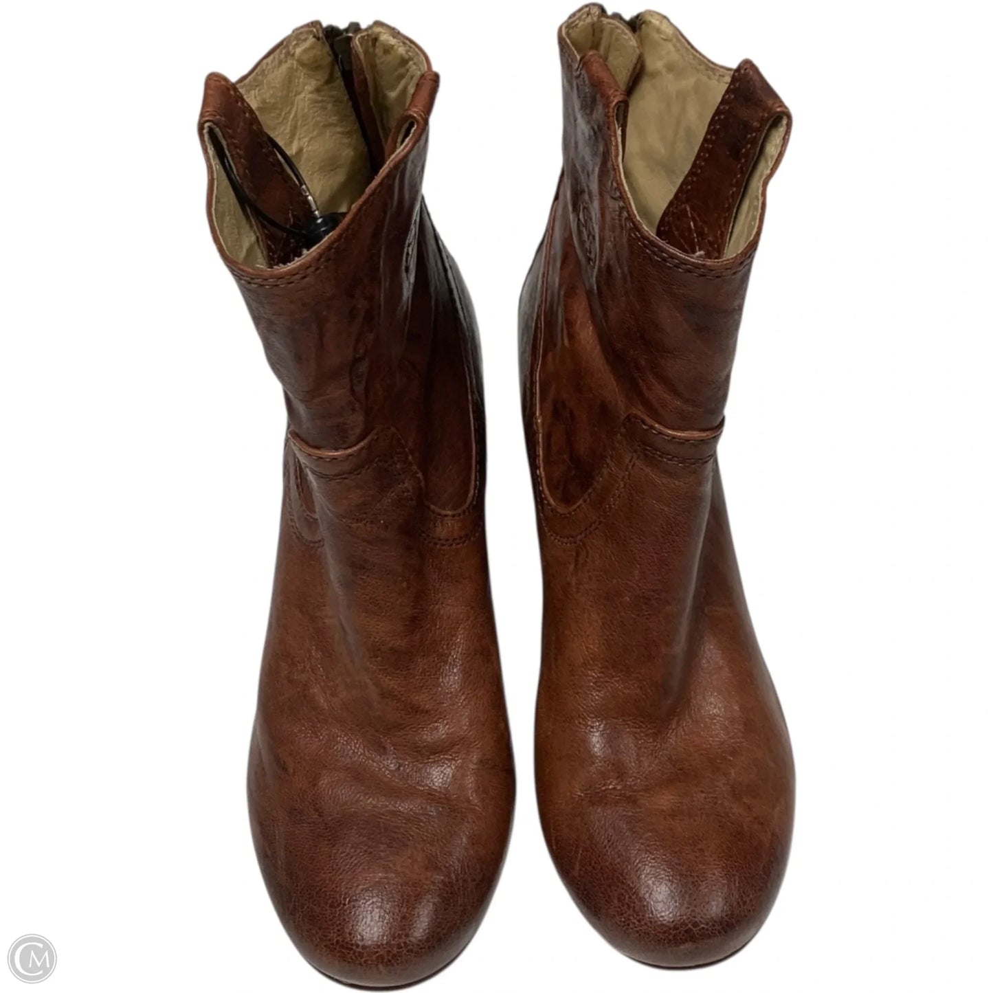 Boots Designer By Frye In Brown, Size: 7.5