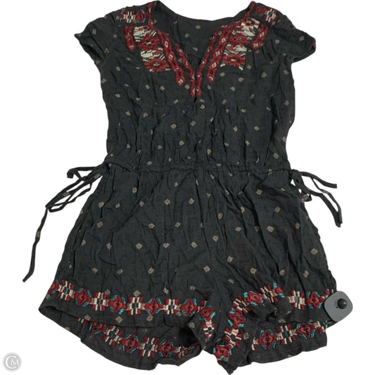 Romper By Free People In Grey & Red, Size: S