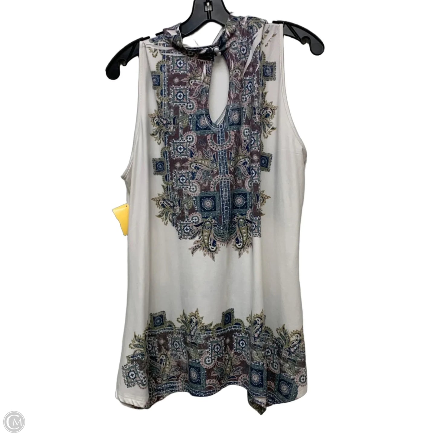 Top Sleeveless By Altard State In Blue & White, Size: L