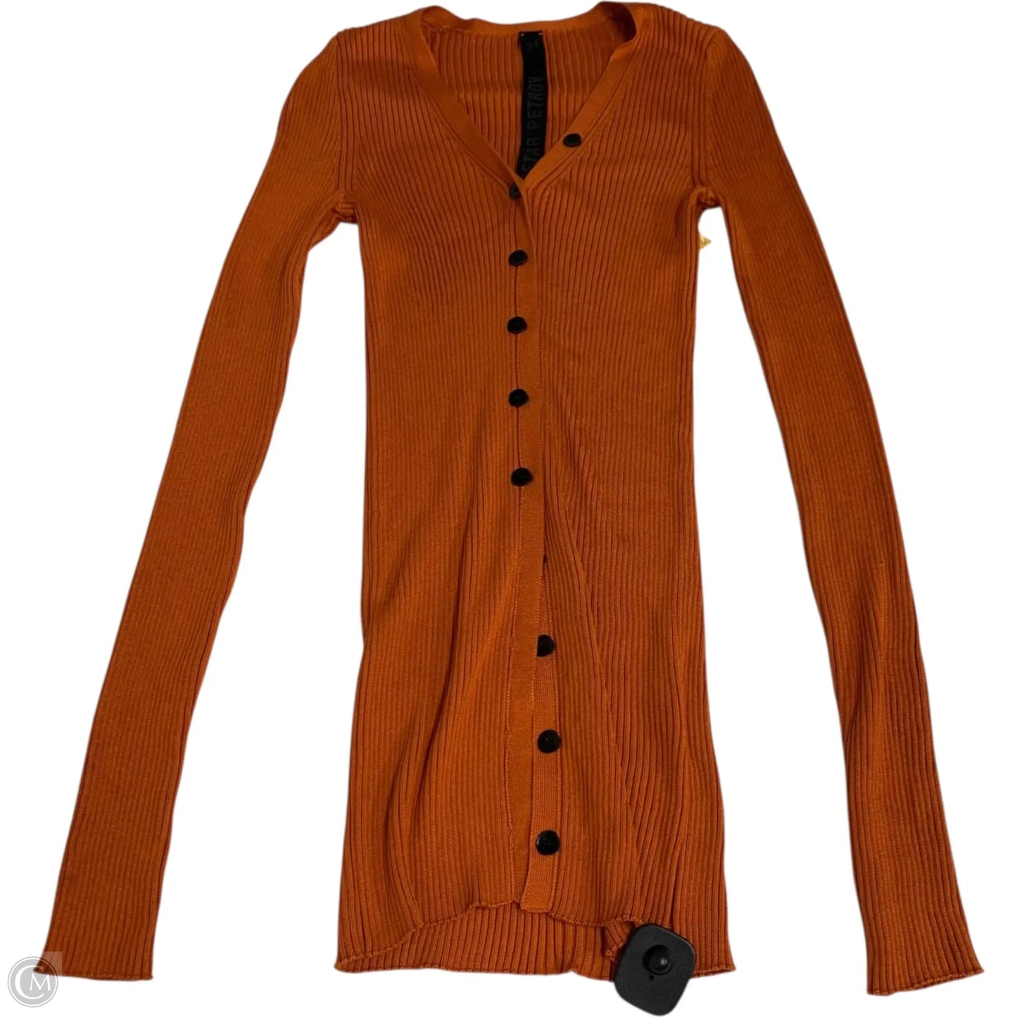 Cardigan By Petar Petrov In Orange, Size: Xs