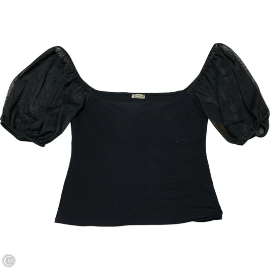 Top Short Sleeve By Free People In Black, Size: S