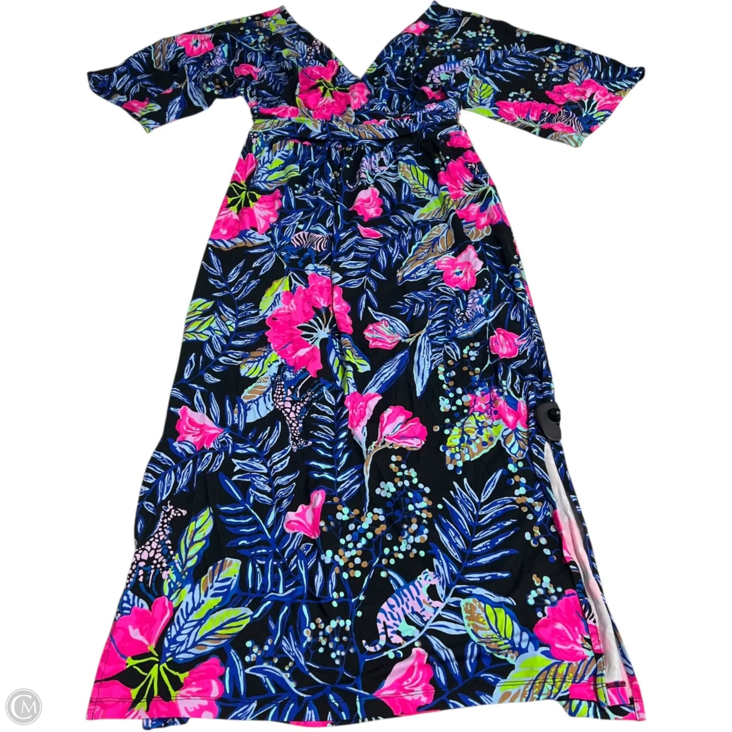 Dress Designer By Lilly Pulitzer In Black & Blue, Size: S