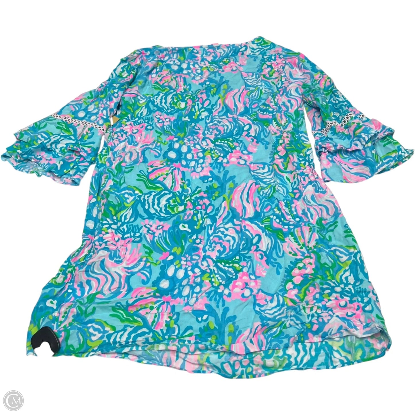 Dress Designer By Lilly Pulitzer In Blue & Green, Size: L