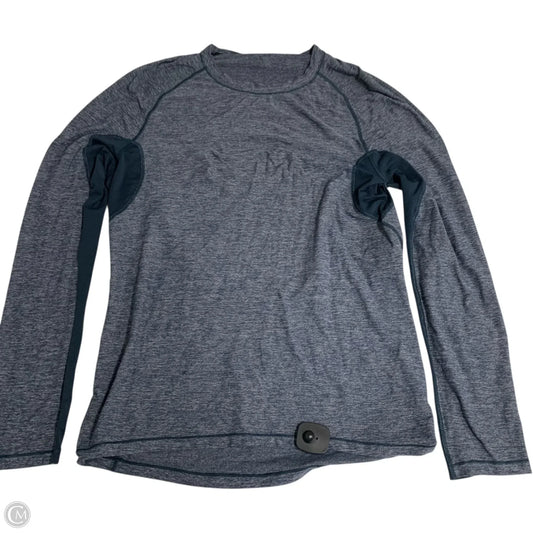 Athletic Top Long Sleeve Crewneck By Lululemon In Blue, Size: Xl