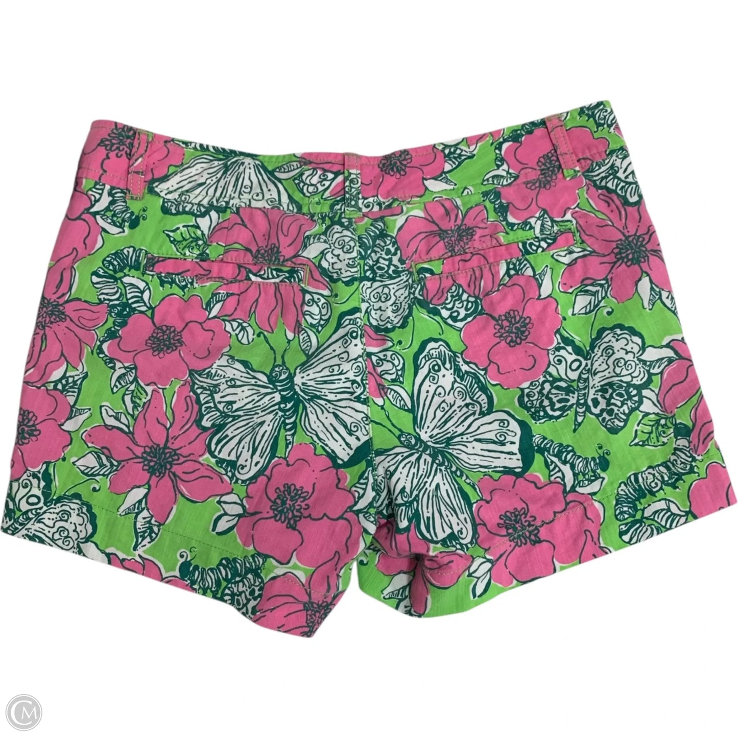 Shorts Designer By Lilly Pulitzer In Green & Pink, Size: M