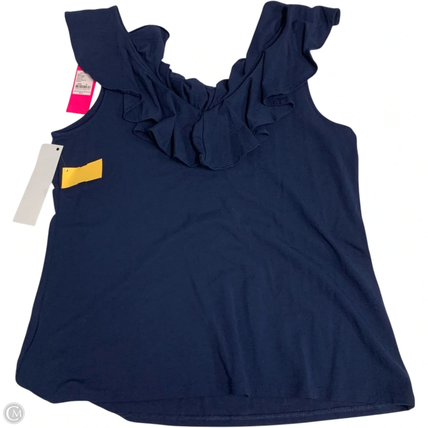 Top Short Sleeve Designer By Lilly Pulitzer In Navy, Size: M