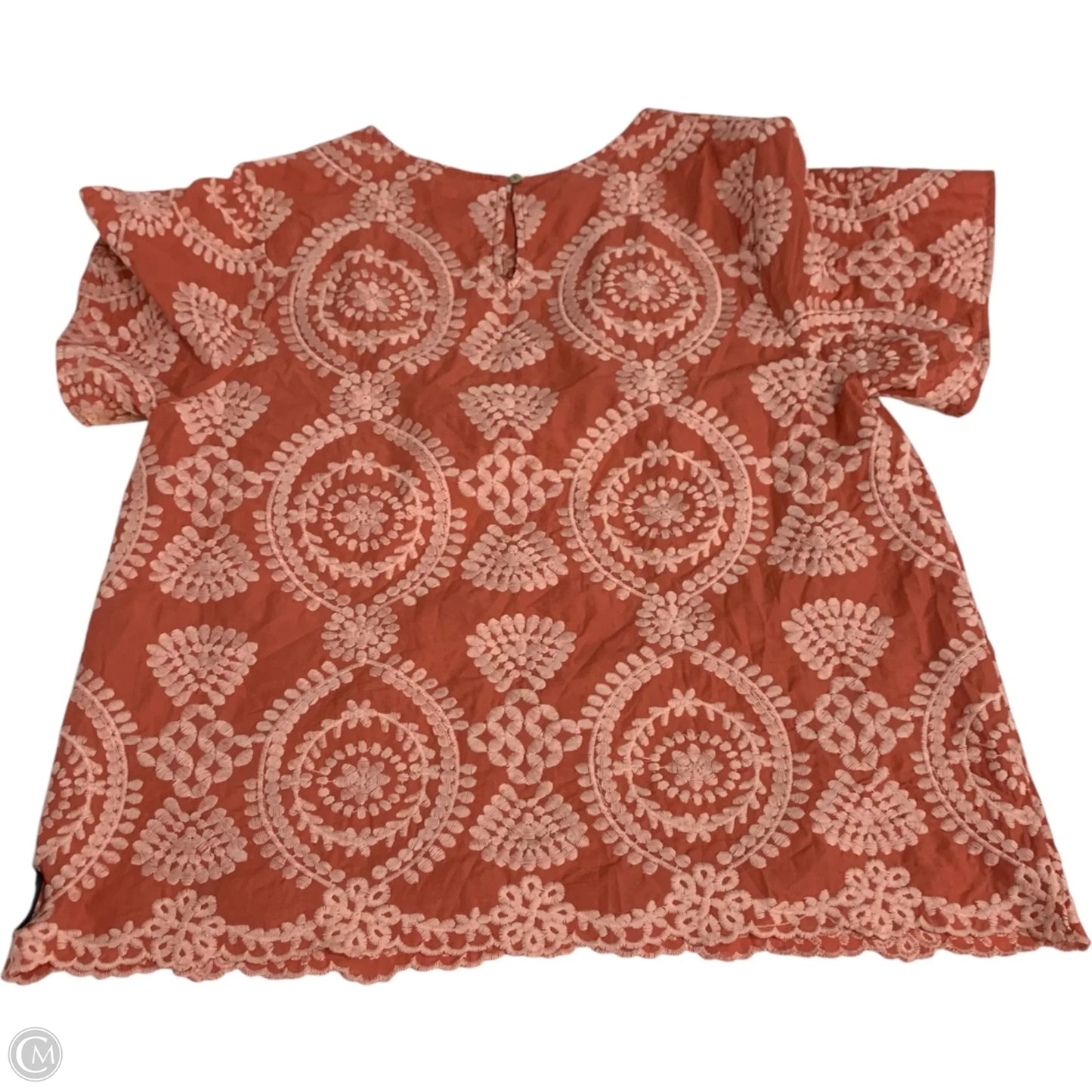 Top Short Sleeve By Eri + Ali In Orange, Size: 1x