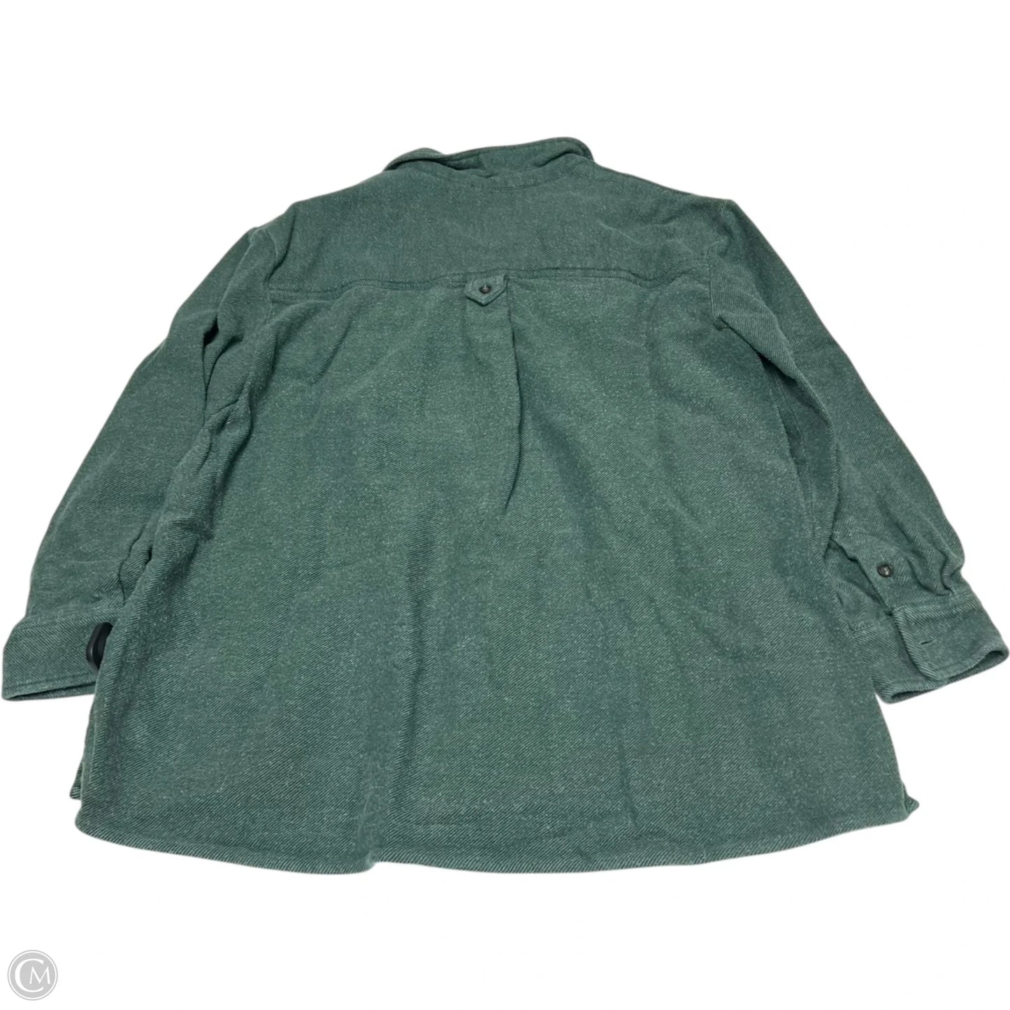 Jacket Shirt By Madewell In Green, Size: Xl