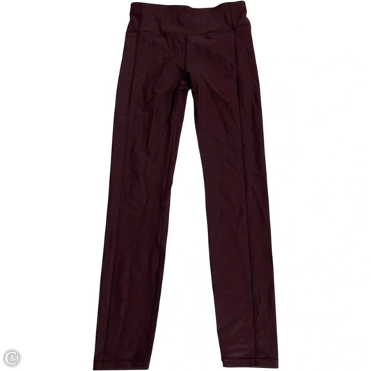 Athletic Leggings By Sweaty Betty In Maroon, Size: M