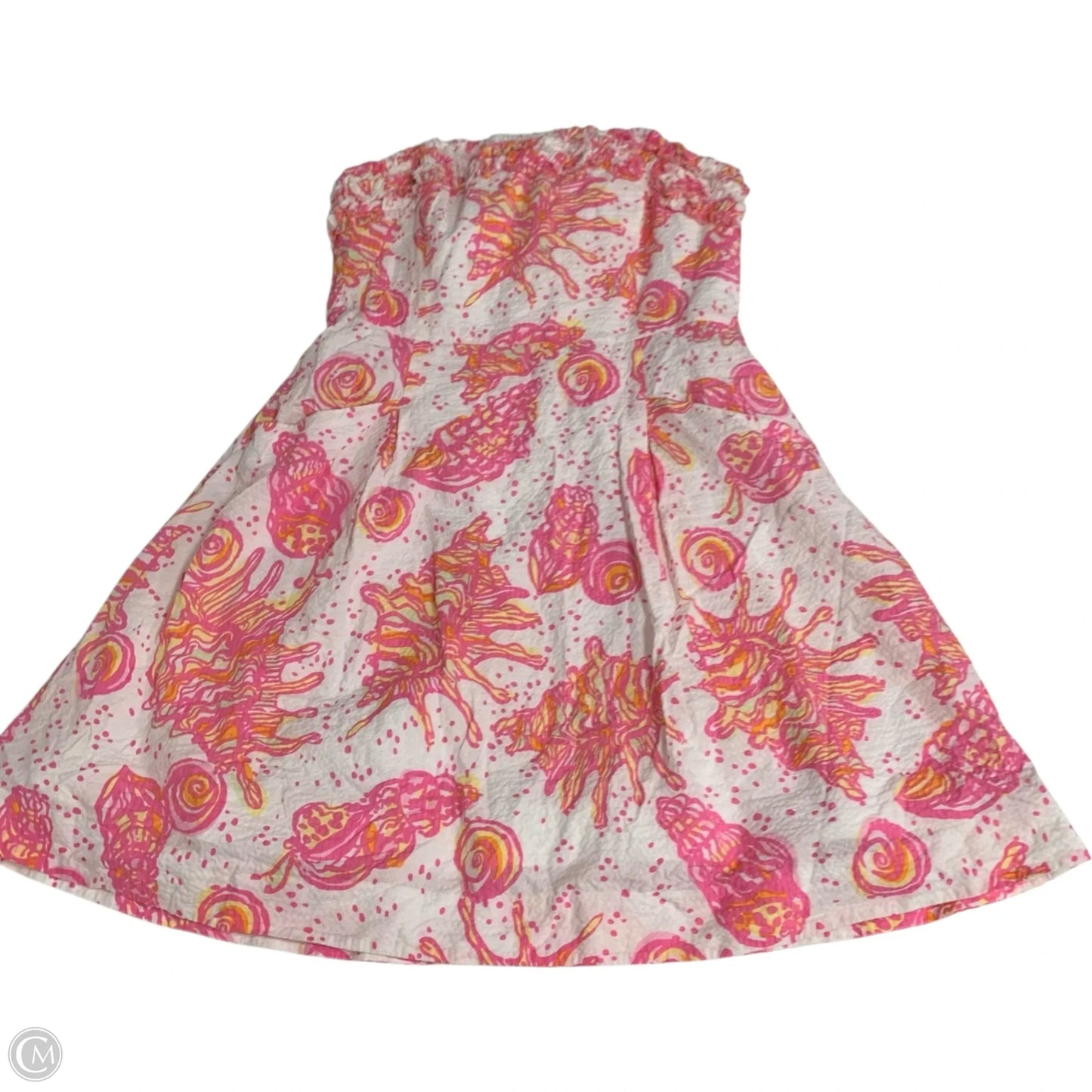 Dress Designer By Lilly Pulitzer In Pink & White, Size: M