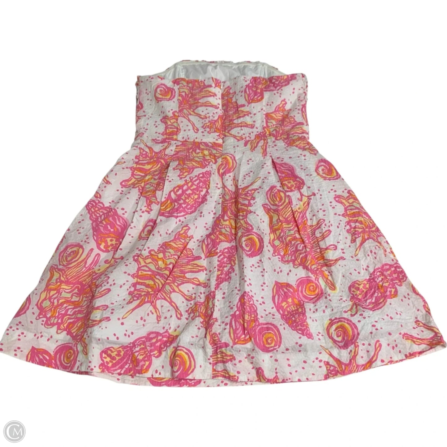 Dress Designer By Lilly Pulitzer In Pink & White, Size: M