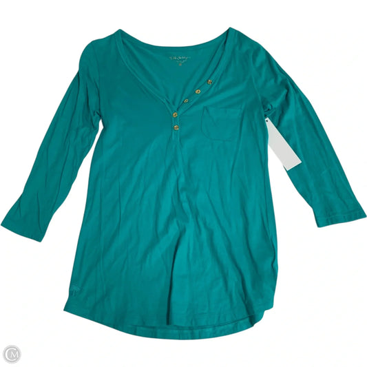 Top Long Sleeve Designer By Lilly Pulitzer In Blue, Size: S