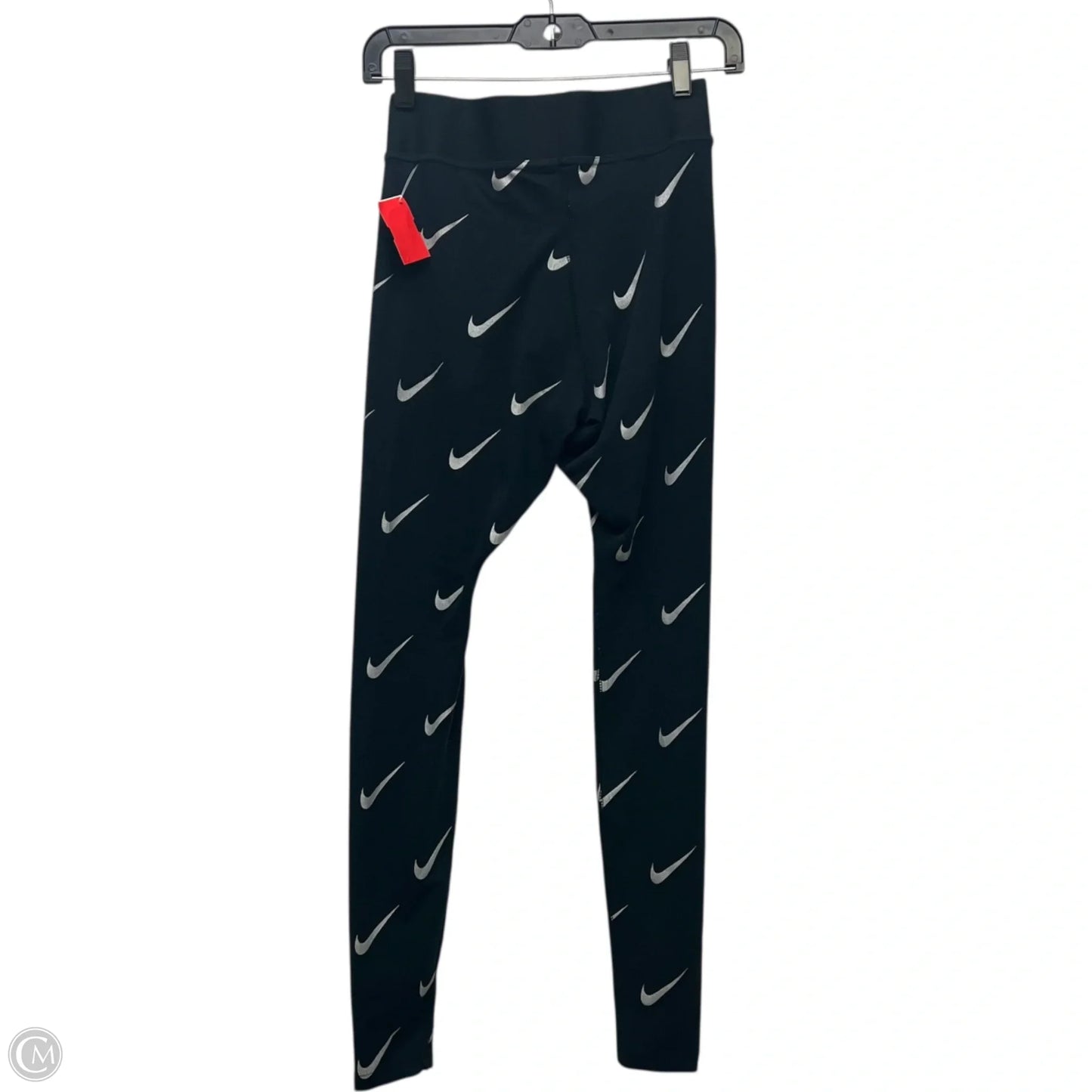 Athletic Leggings By Nike Apparel In Black & White, Size: S