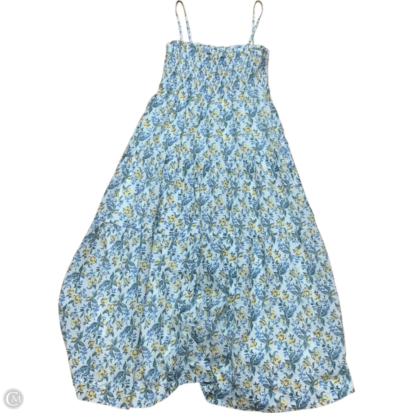 Dress Casual Maxi By En Saison In White & Yellow, Size: M