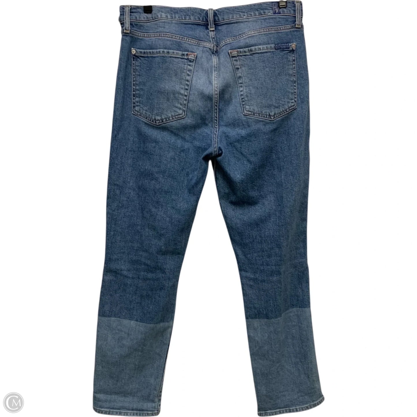 Jeans Designer By 7 For All Mankind In Blue Denim, Size: 12
