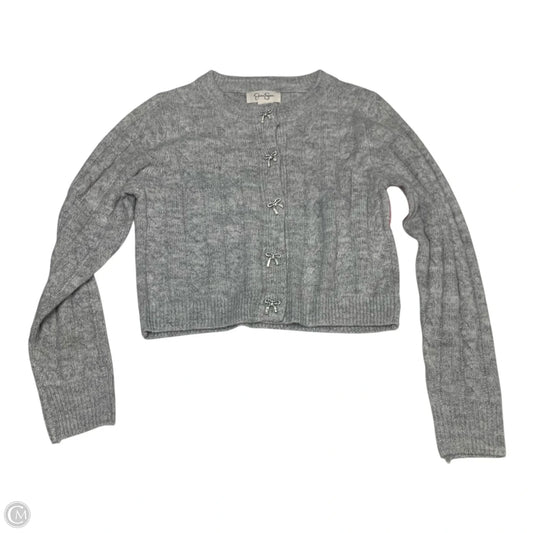 Sweater Cardigan By Jessica Simpson In Grey, Size: Xs