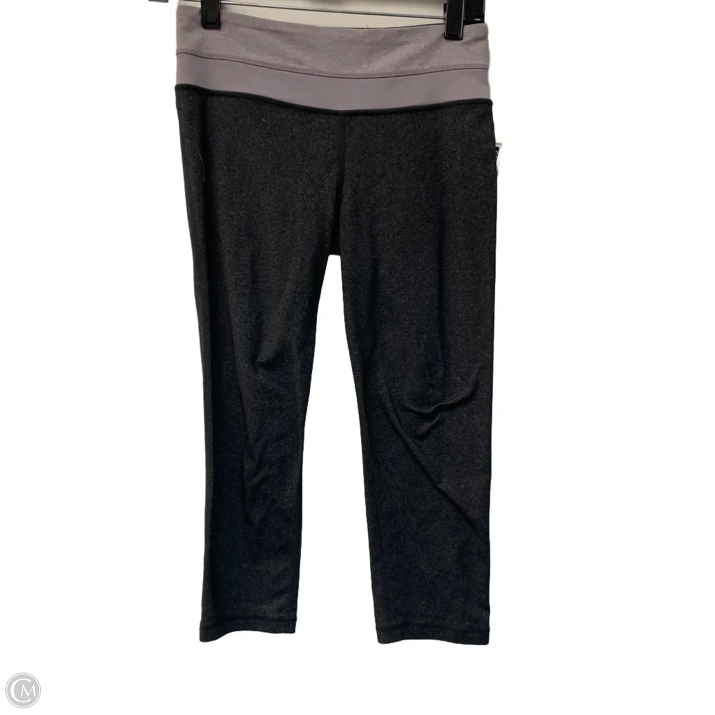 Athletic Leggings Capris By Lululemon In Grey & Purple, Size: S