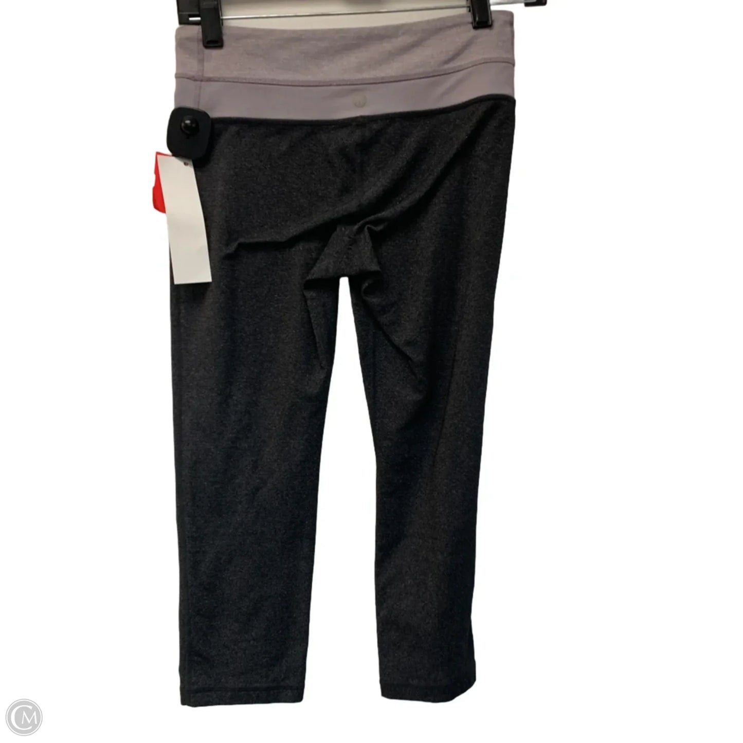 Athletic Leggings Capris By Lululemon In Grey & Purple, Size: S