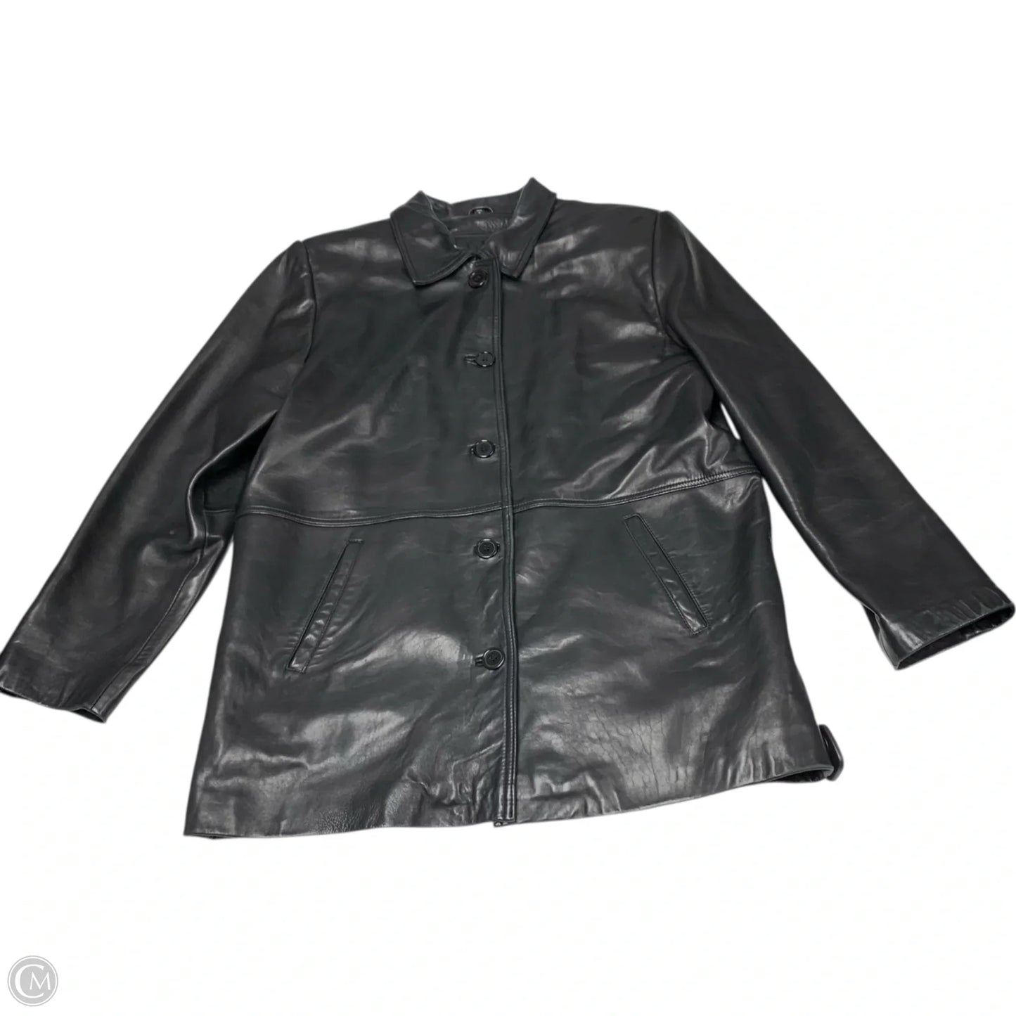 Coat Leather By Sea Dream Leather In Black, Size: M